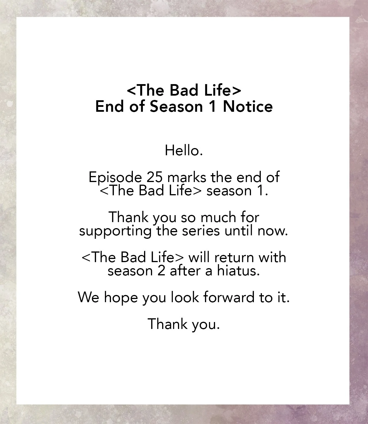 The Bad Life [Official] - Season 1 Finale manhwa