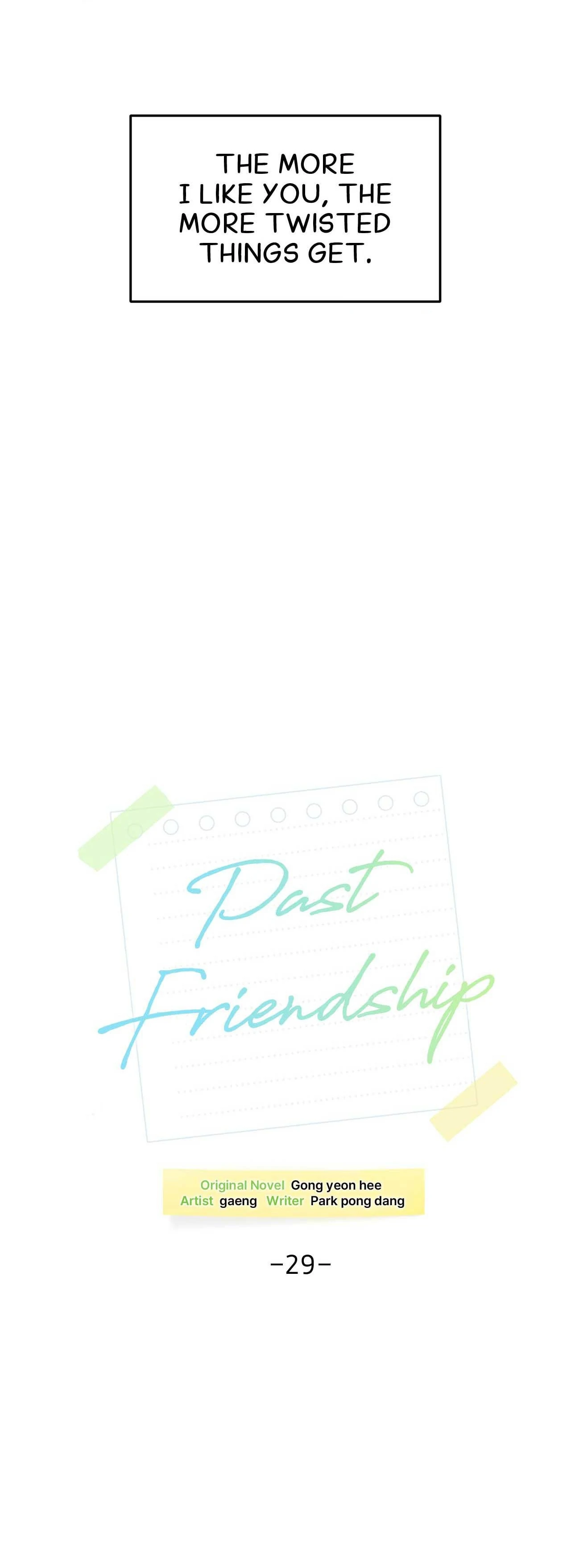 Past Friendship (Official) - Chapter 29 manhwa