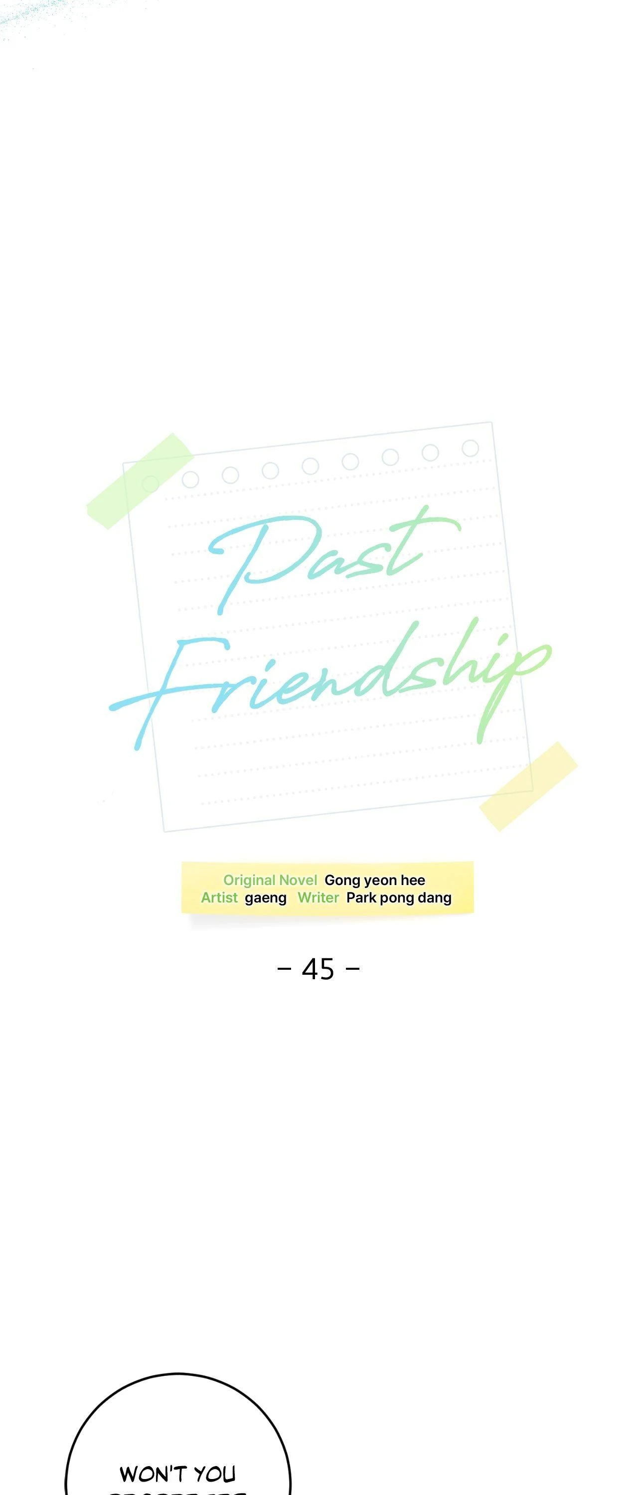 Past Friendship (Official) - Chapter 45 manhwa
