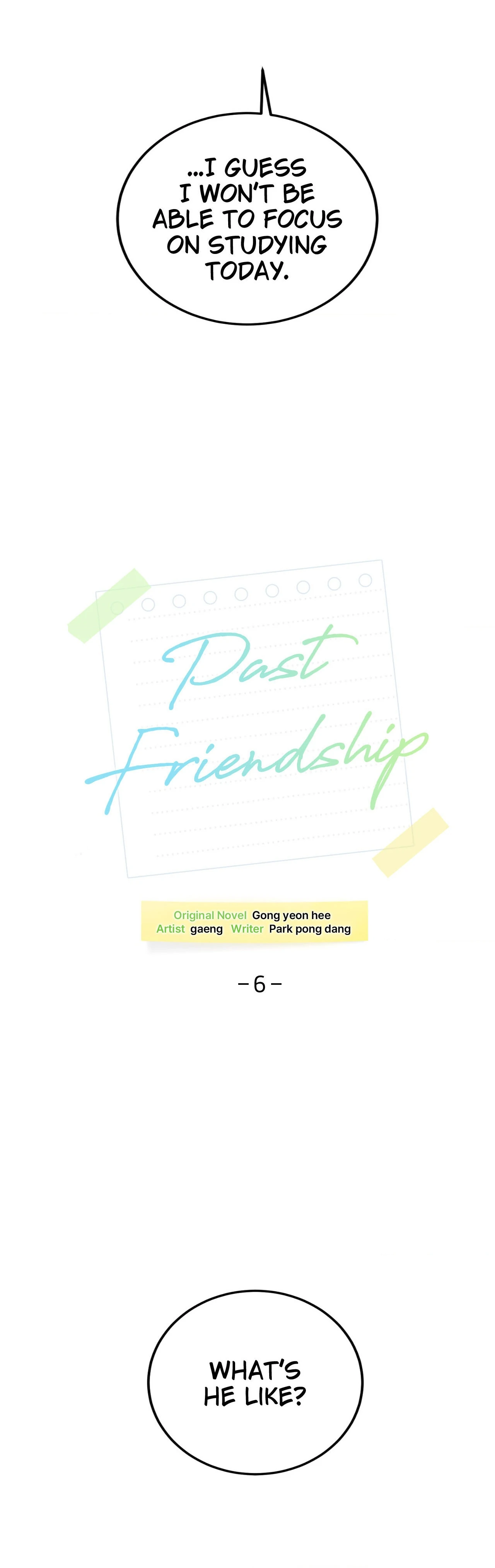 Past Friendship (Official) - Chapter 6 manhwa