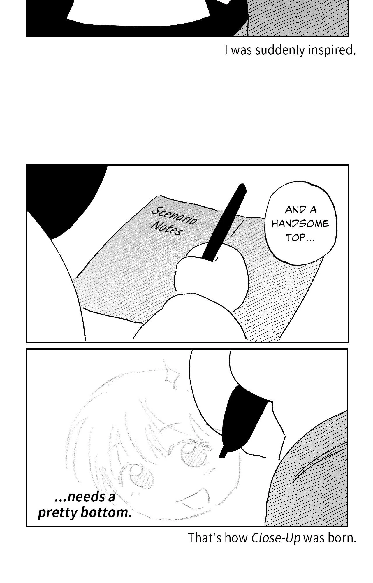 Close-Up [Official] - Creator's Note manhwa
