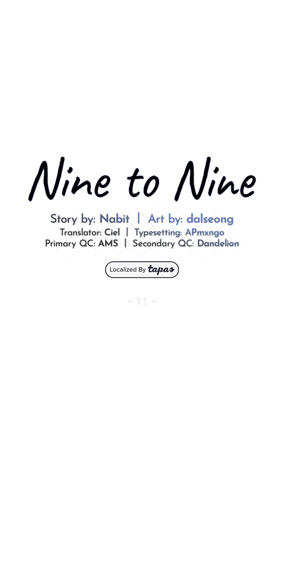 Nine to Nine [Official] - 11. An Extended Stay manhwa