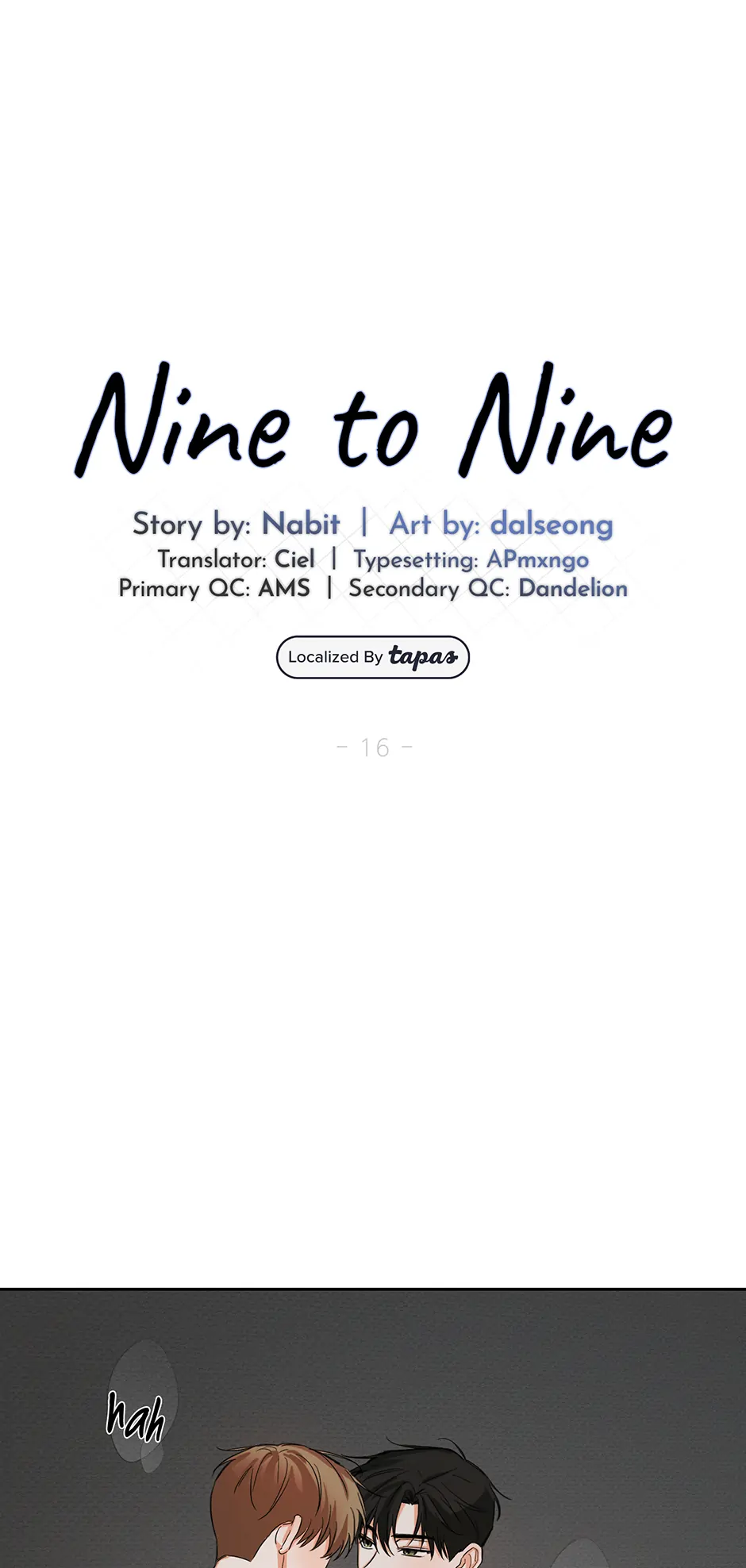 Nine to Nine [Official] - 16. I'm Trusting You manhwa