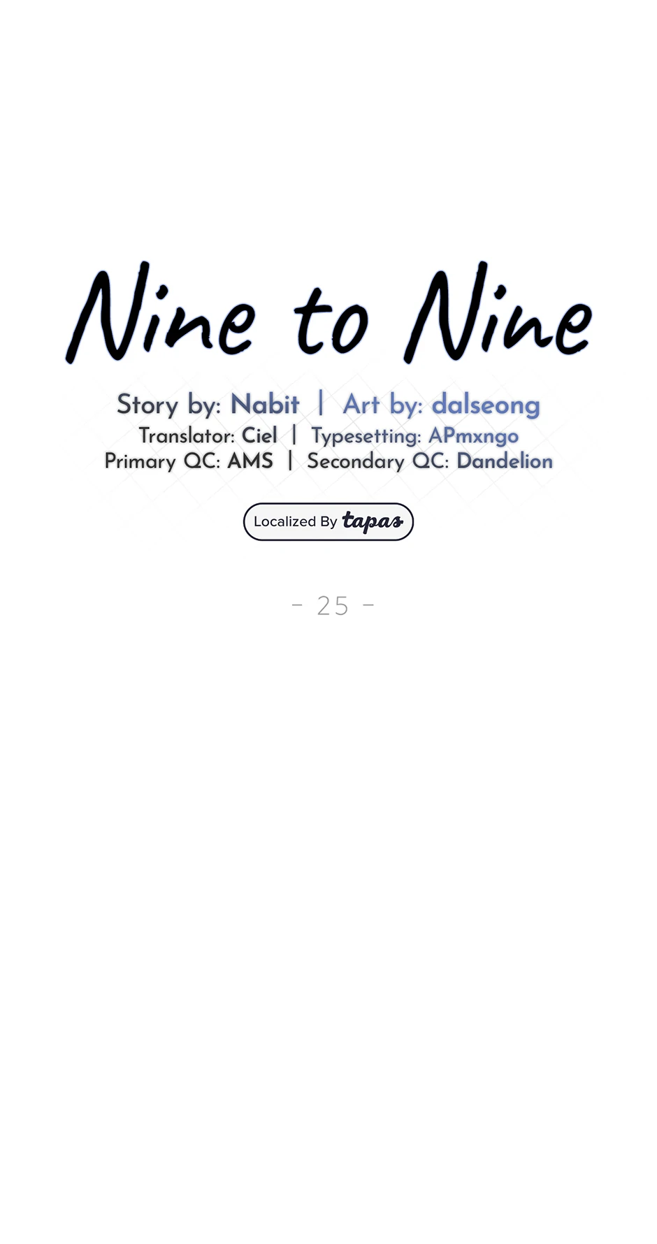 Nine to Nine [Official] - 25. Blackout manhwa