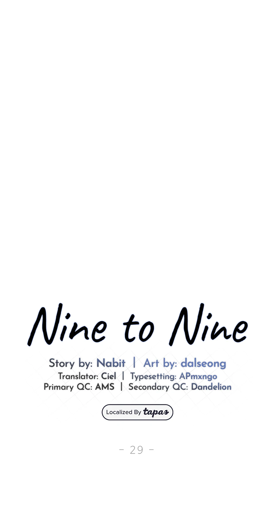 Nine to Nine [Official] - 29. How About Dinner manhwa