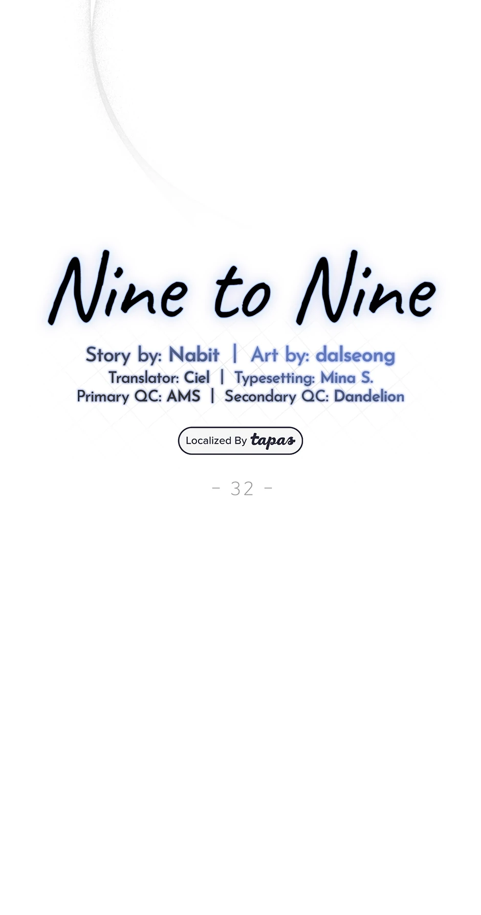 Nine to Nine [Official] - 32. Working Late manhwa