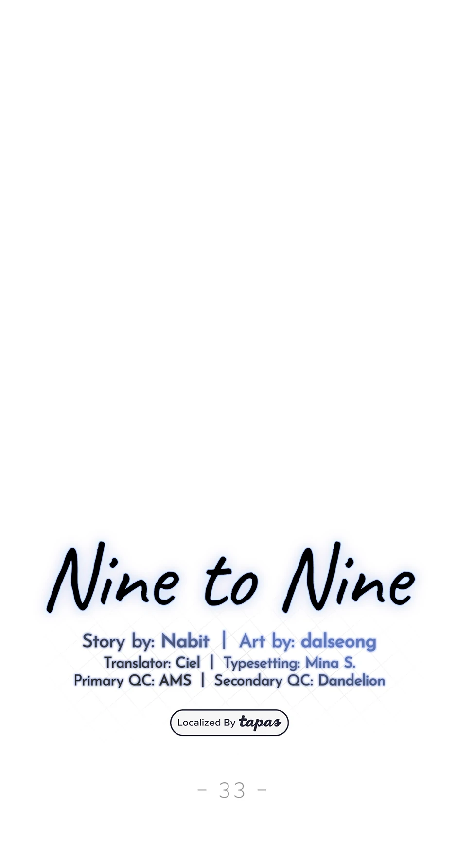 Nine to Nine [Official] - 33. Who's There manhwa
