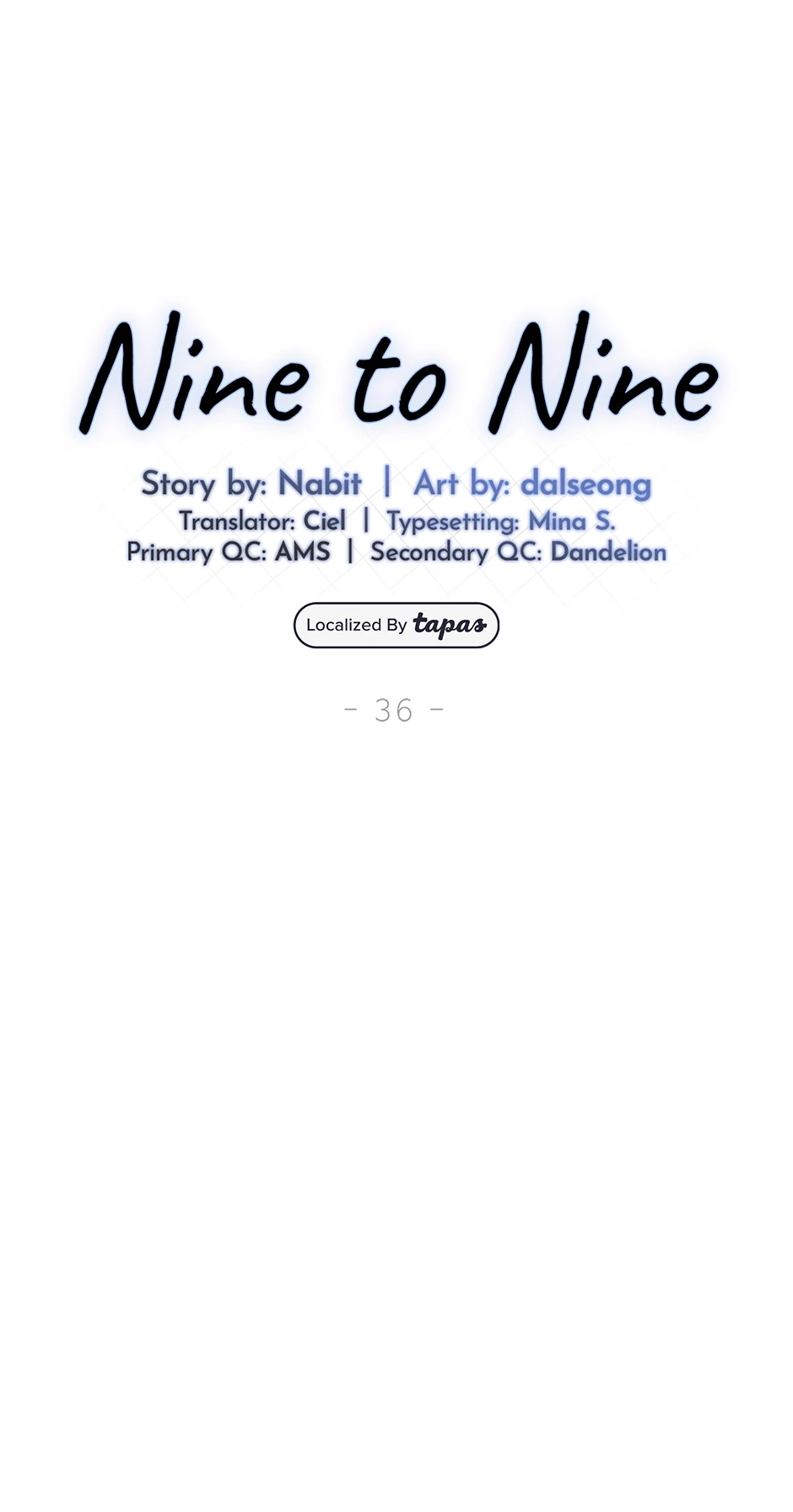 Nine to Nine [Official] - 36. Not Such a Bad Day manhwa
