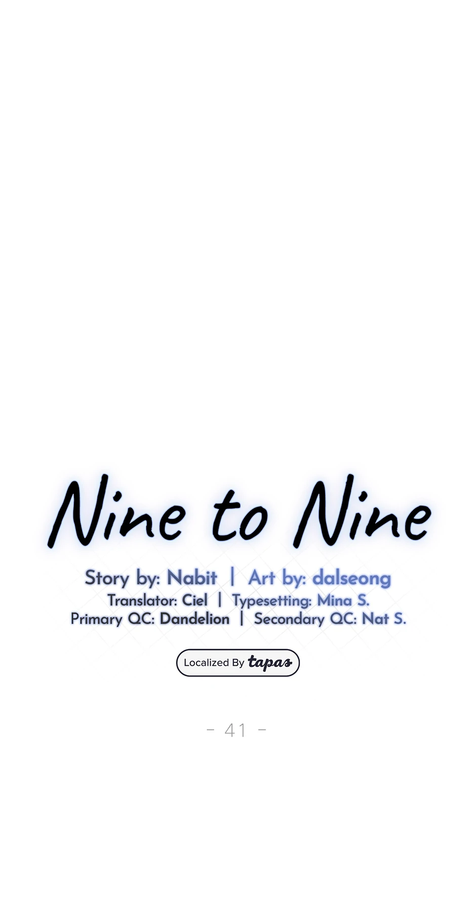 Nine to Nine [Official] - 41. Get Well manhwa