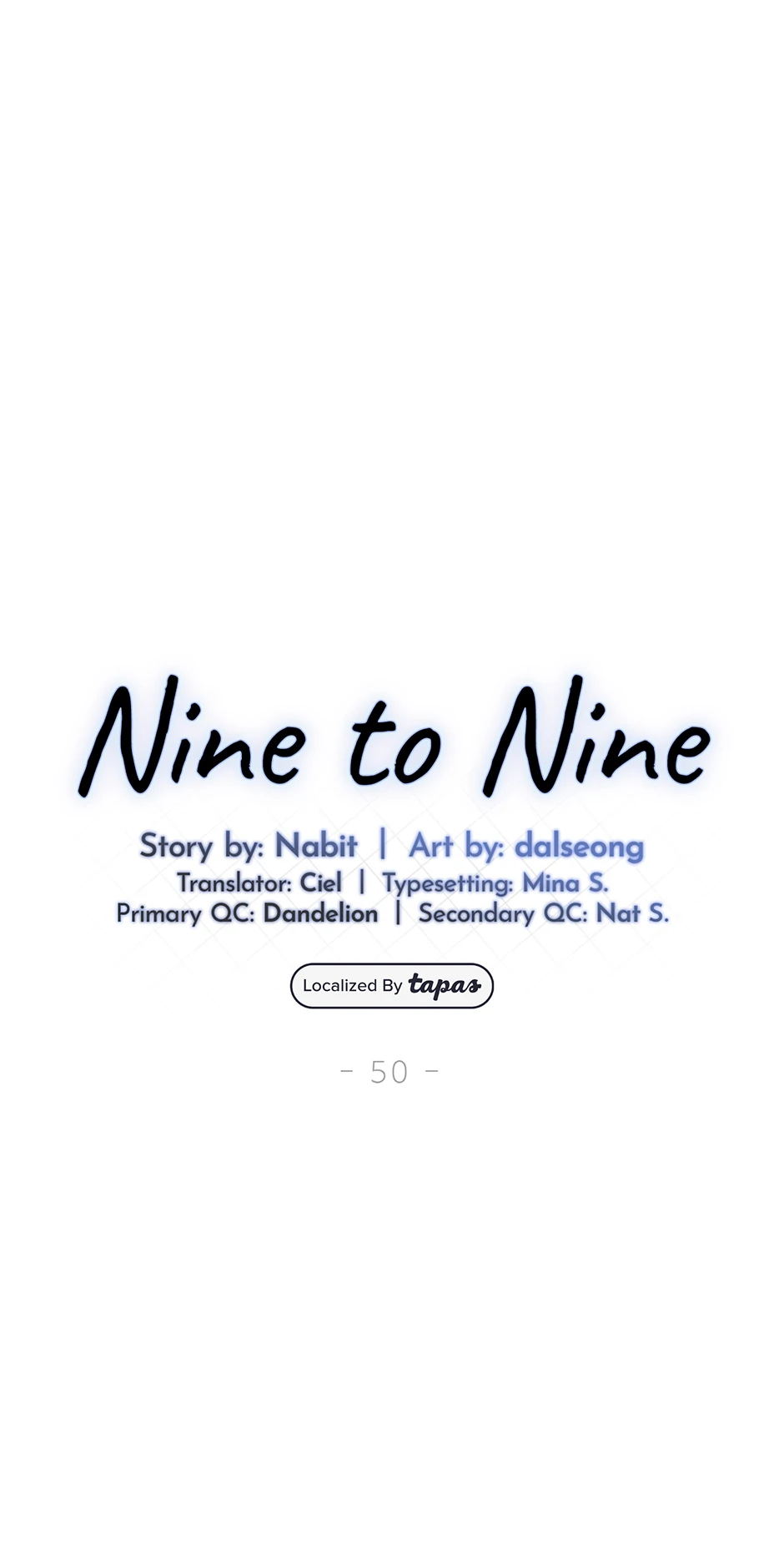 Nine to Nine [Official] - 50. Something's Off manhwa
