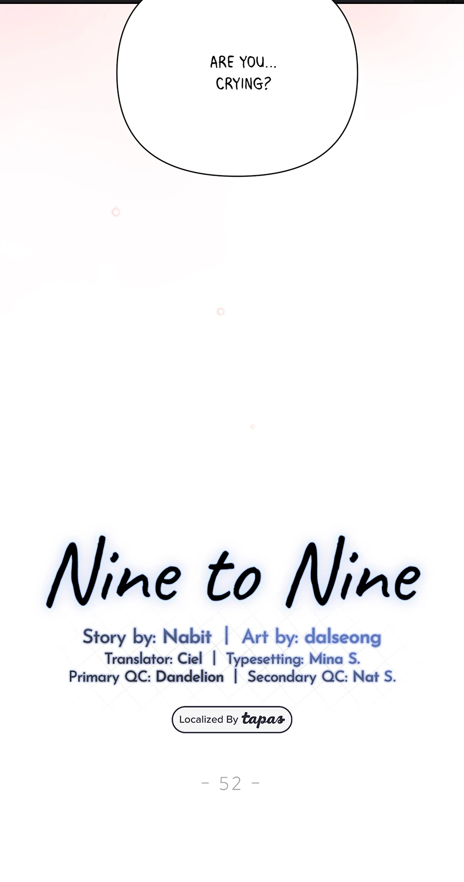 Nine to Nine [Official] - 52. It Has to Be You manhwa