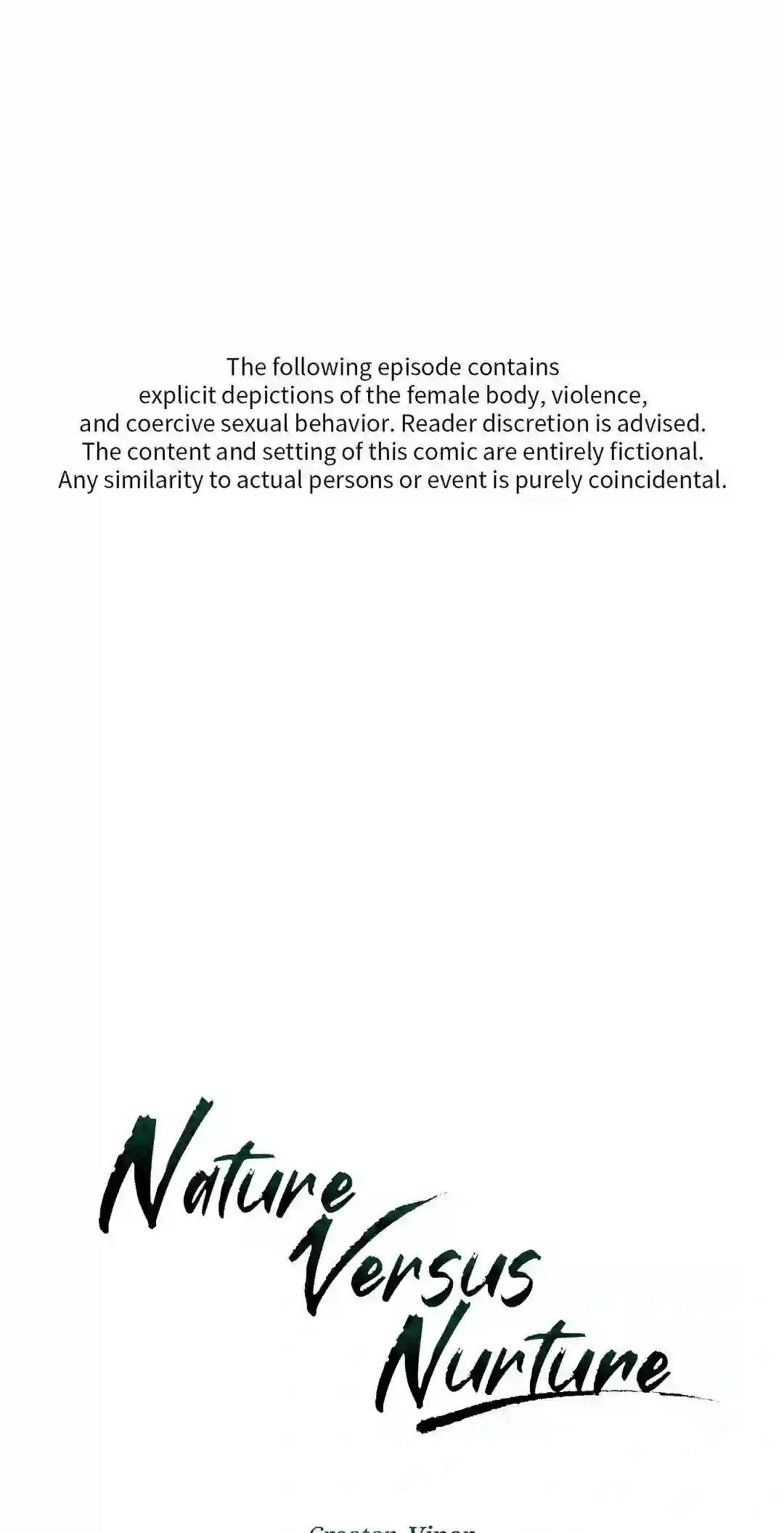 Nature Versus Nurture - Chapter 1 manhwa