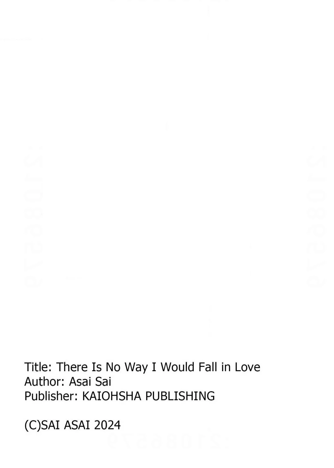 There Is No Way I Would Fall in Love (Official) - Chapter 1 manhwa