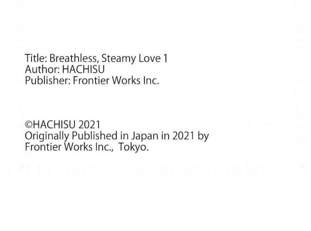Breathless, Steamy Love - Volume 1 Chapter 3 manhwa