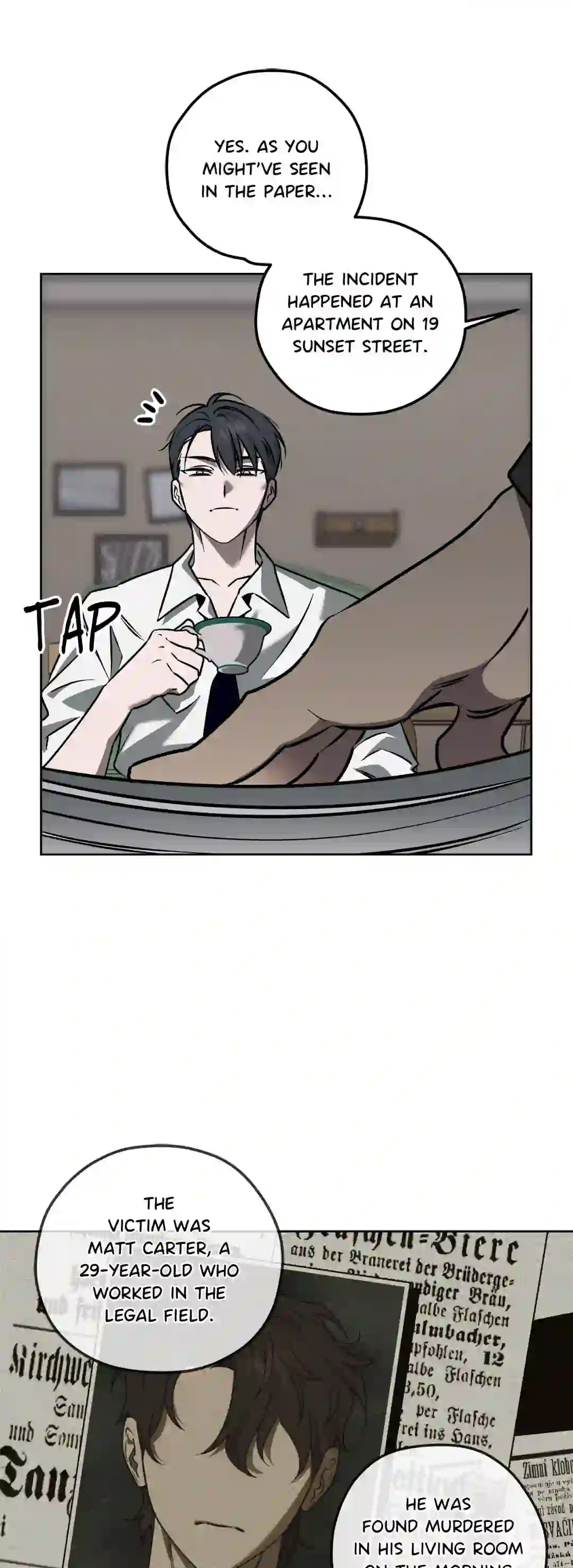 A Murderous Affair at 19 Sunset Street - Chapter 1 manhwa
