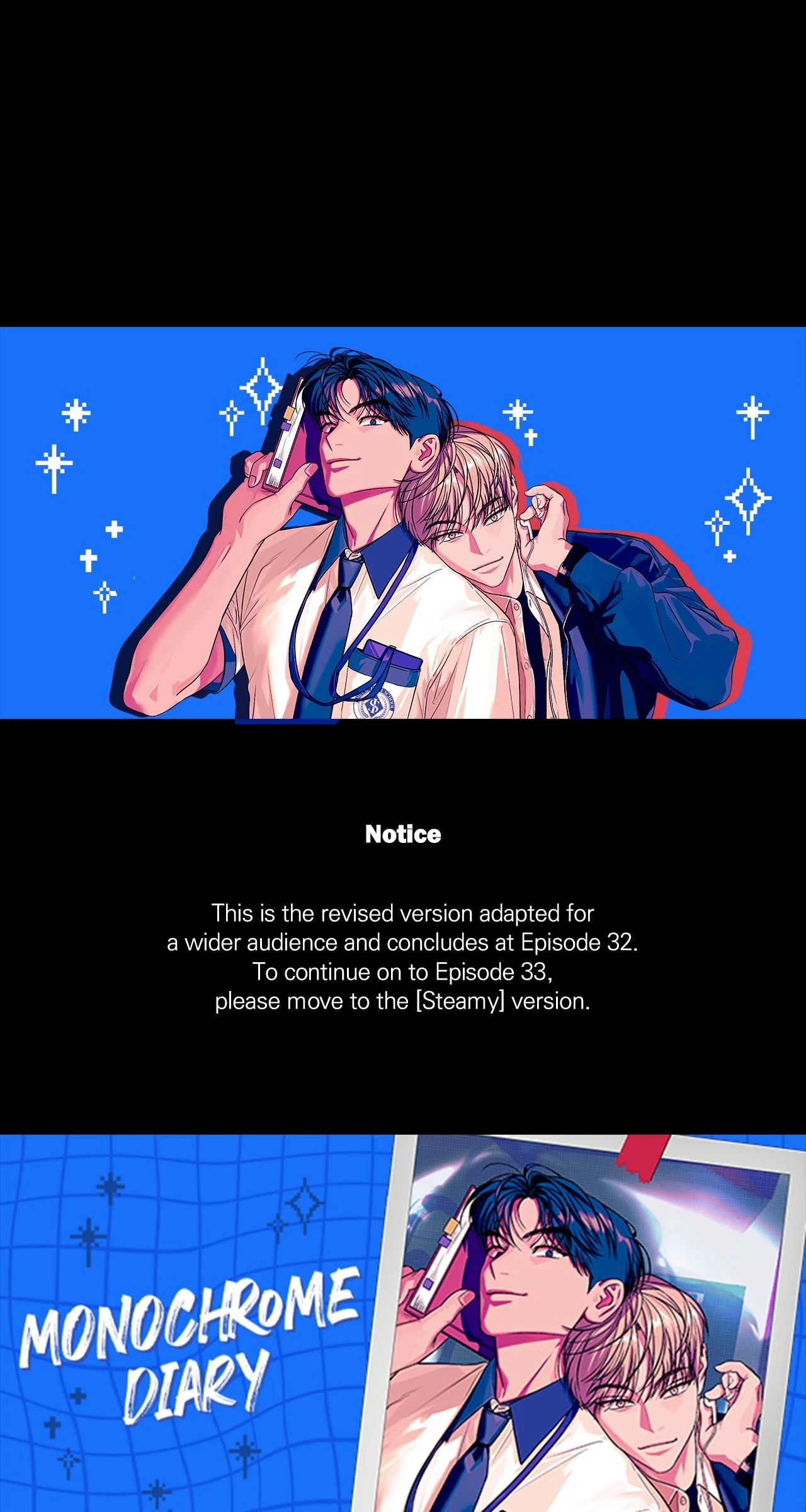 Monochrome Diary [Official] - Notice manhwa