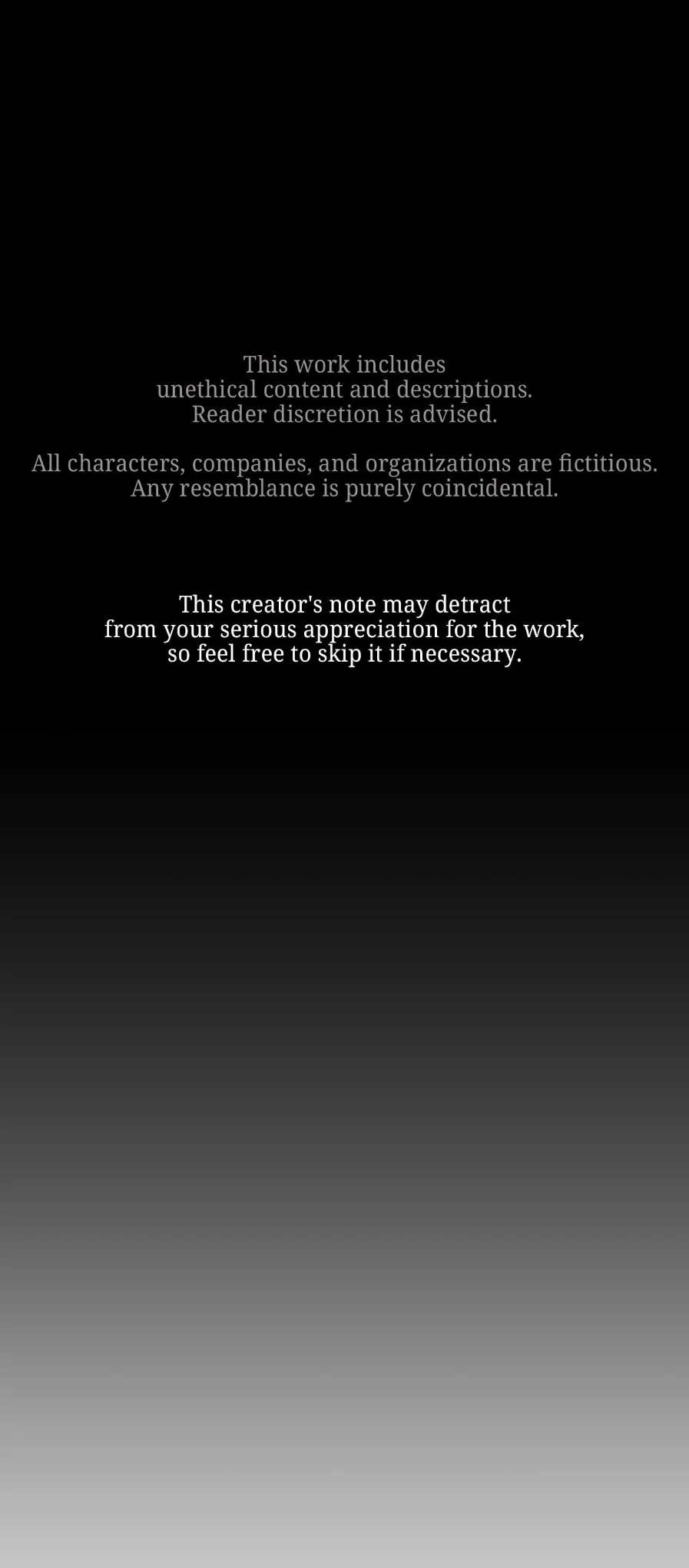 A Crown of Thorns - Creator's Note manhwa