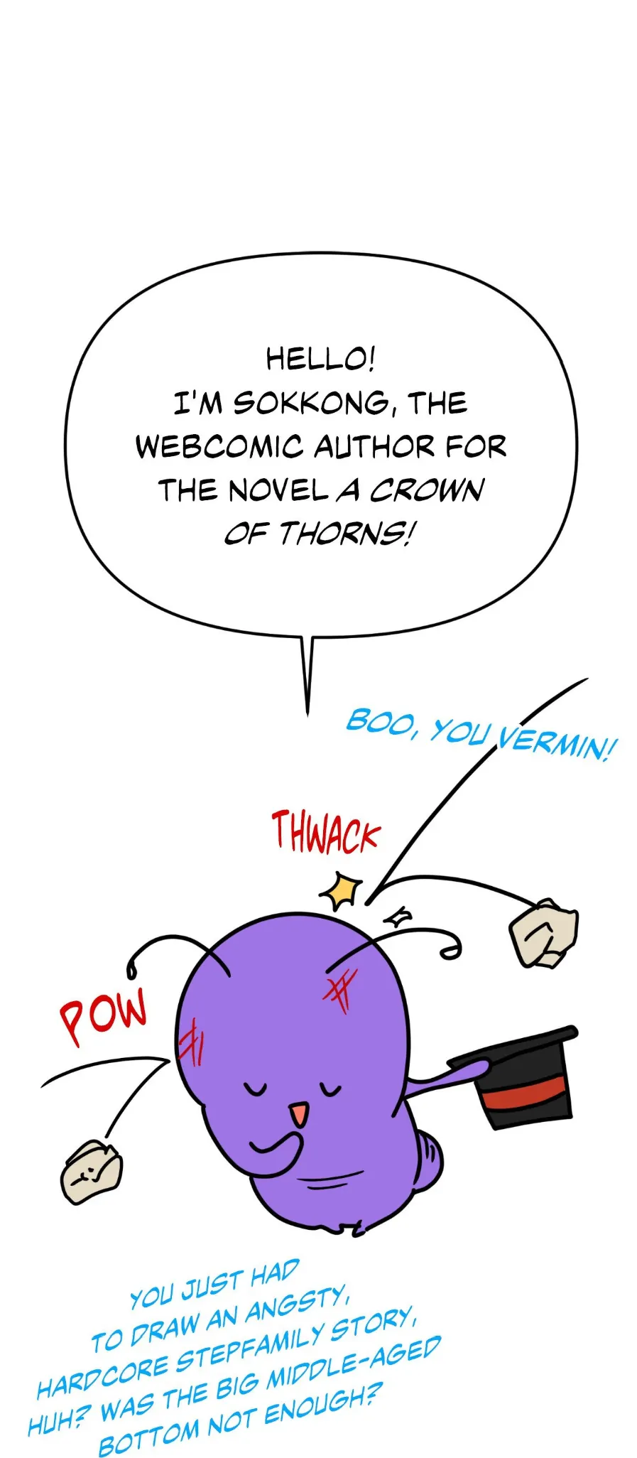 A Crown of Thorns - Creator's Note manhwa