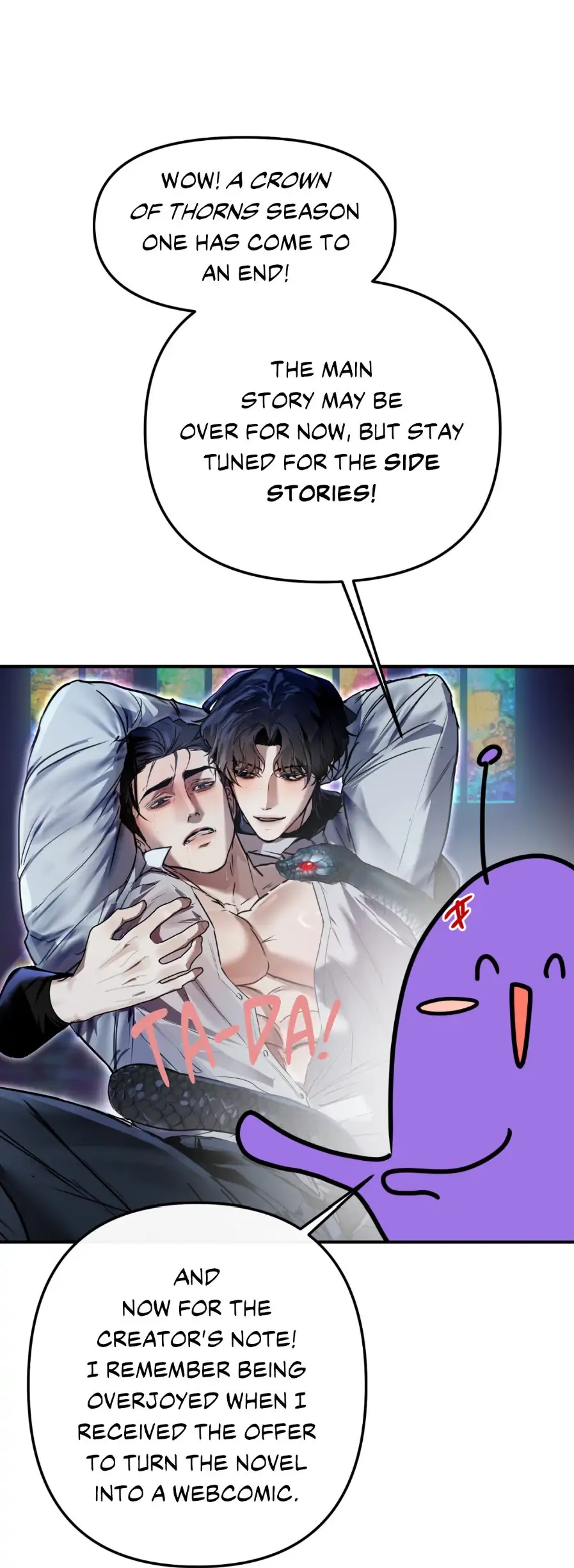 A Crown of Thorns - Creator's Note manhwa