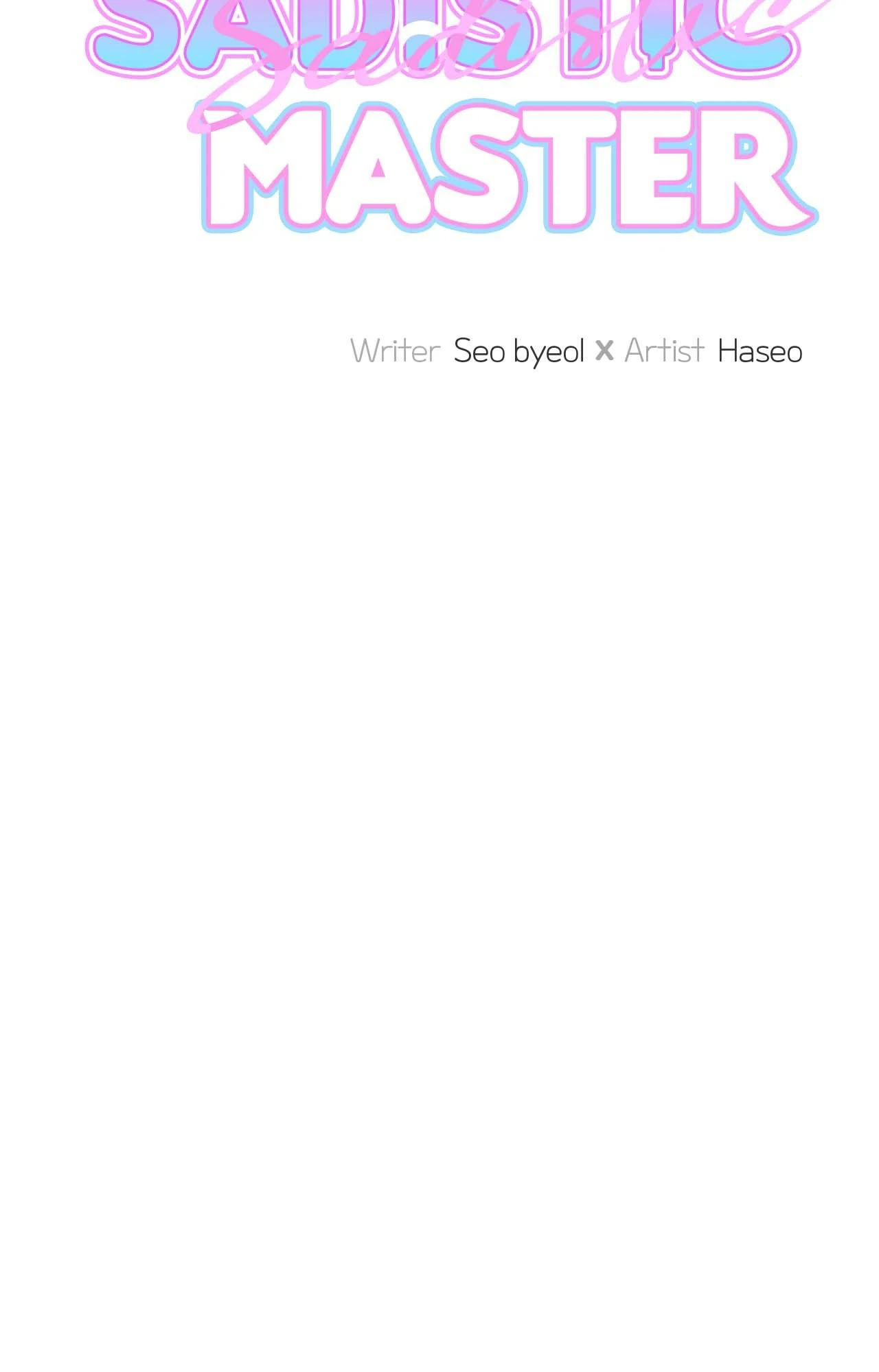 My Sadistic Master [Official] - Chapter 30 manhwa