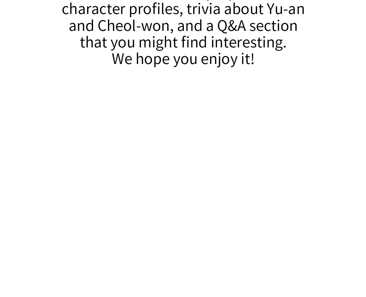 My Sadistic Master [Official] - Creator's Note manhwa