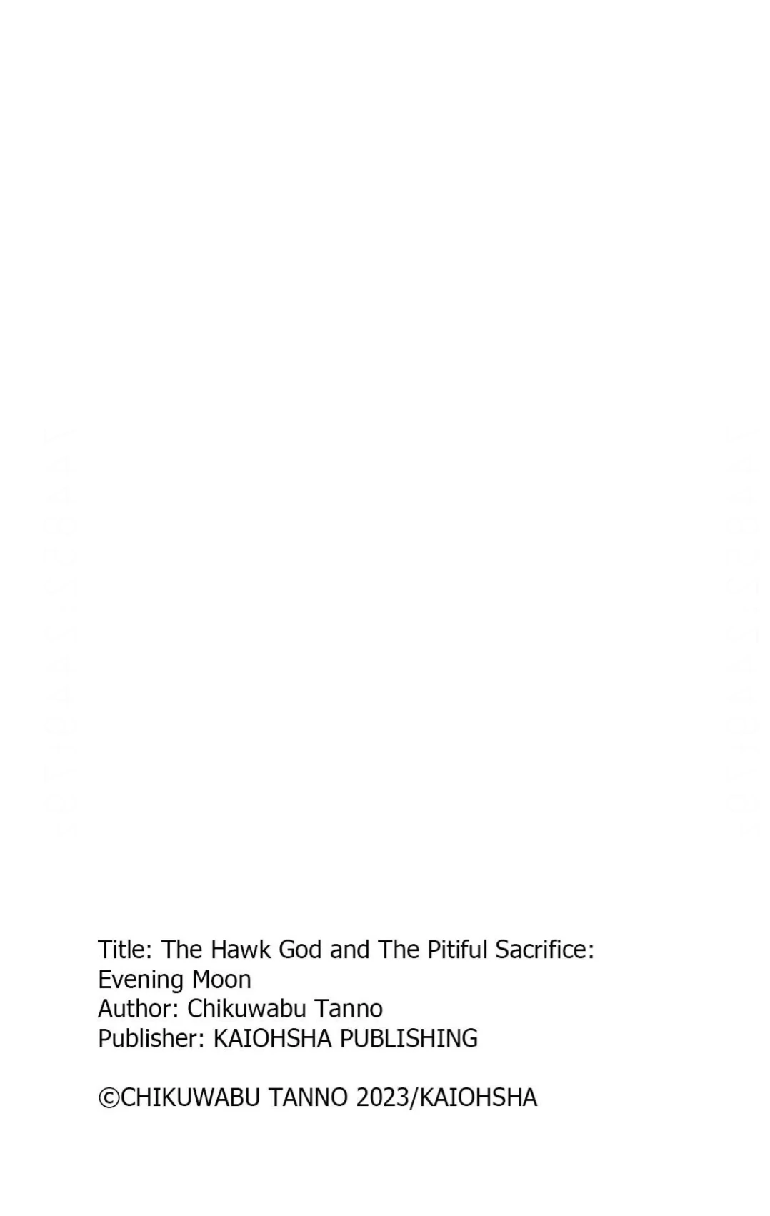 The Hawk God And The Pitiful Sacrifice | ×Official - Volume 2 Chapter 10 manhwa