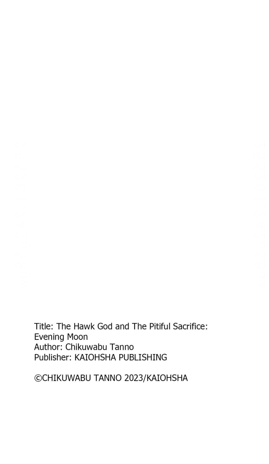 The Hawk God And The Pitiful Sacrifice | ×Official - Volume 2 Chapter 9 manhwa