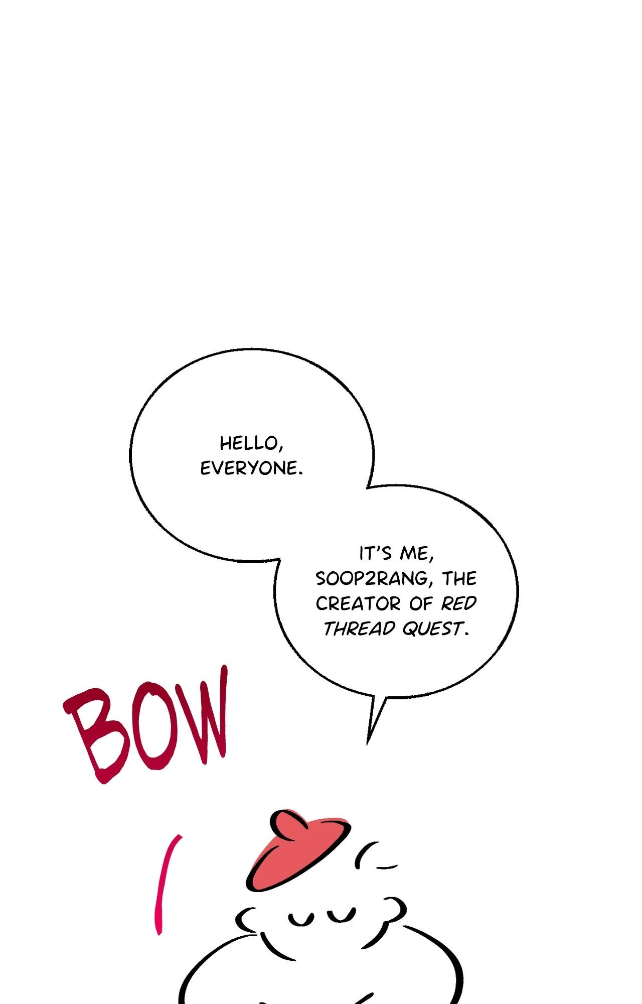 Red Thread Quest [Official] - Creator's Note manhwa