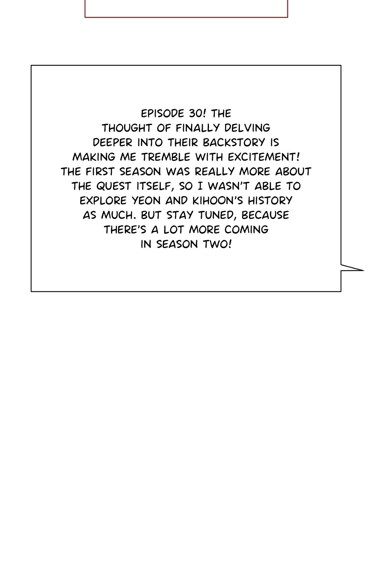 Red Thread Quest [Official] - Creator's Note manhwa