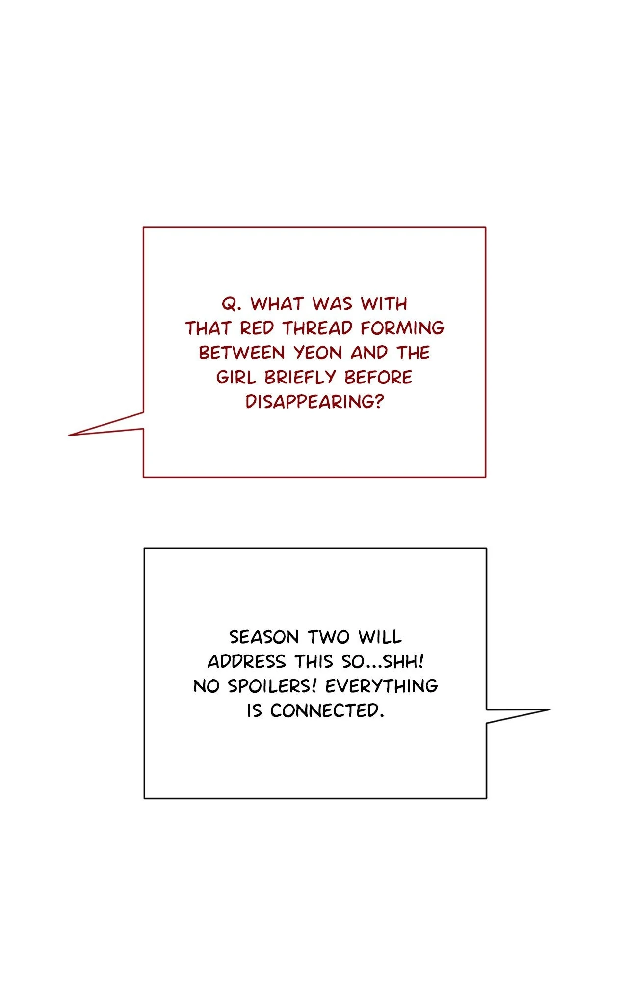 Red Thread Quest [Official] - Creator's Note manhwa