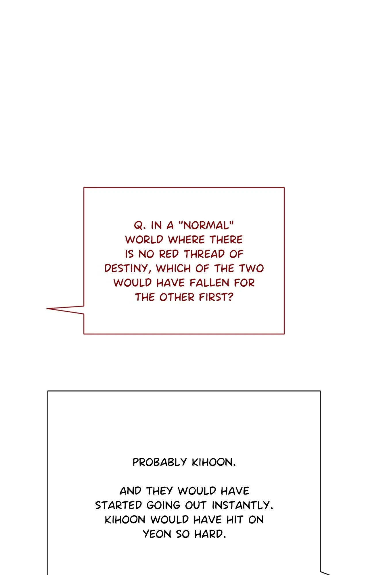 Red Thread Quest [Official] - Creator's Note manhwa