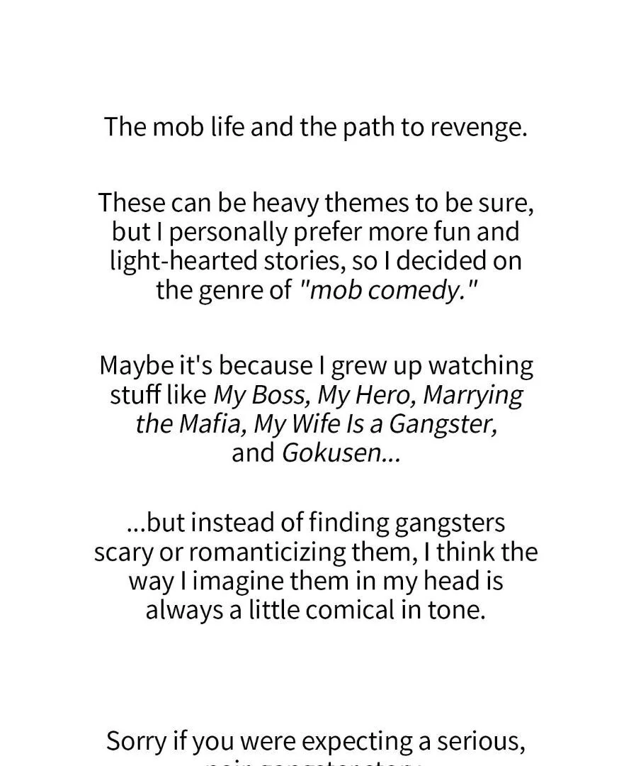 I Declare Vengeance! - Creator's Note manhwa