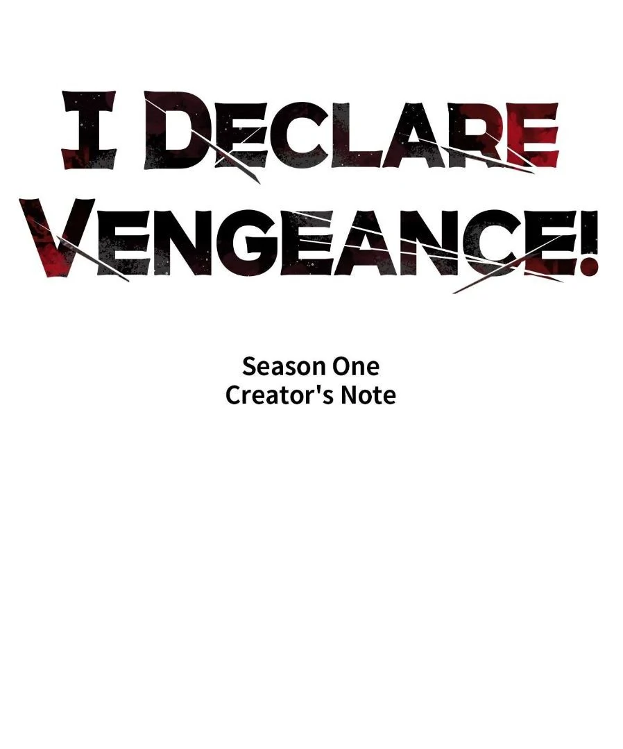 I Declare Vengeance! - Creator's Note manhwa