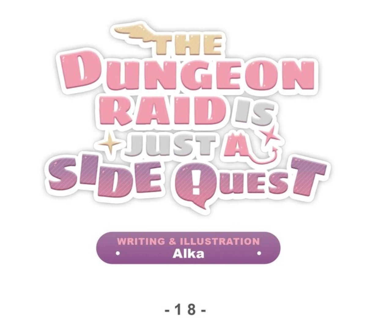 The Dungeon Raid is Just a Side Quest - Chapter 18 manhwa