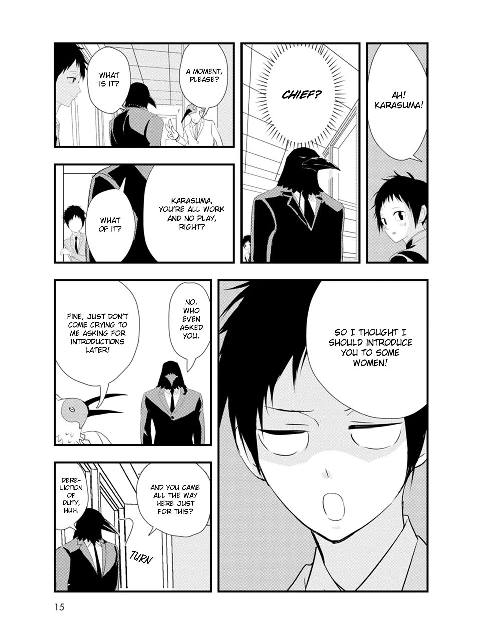 Karasu no Kachou-sama! [Naono Holics] - Volume 1 Chapter 1 manhwa