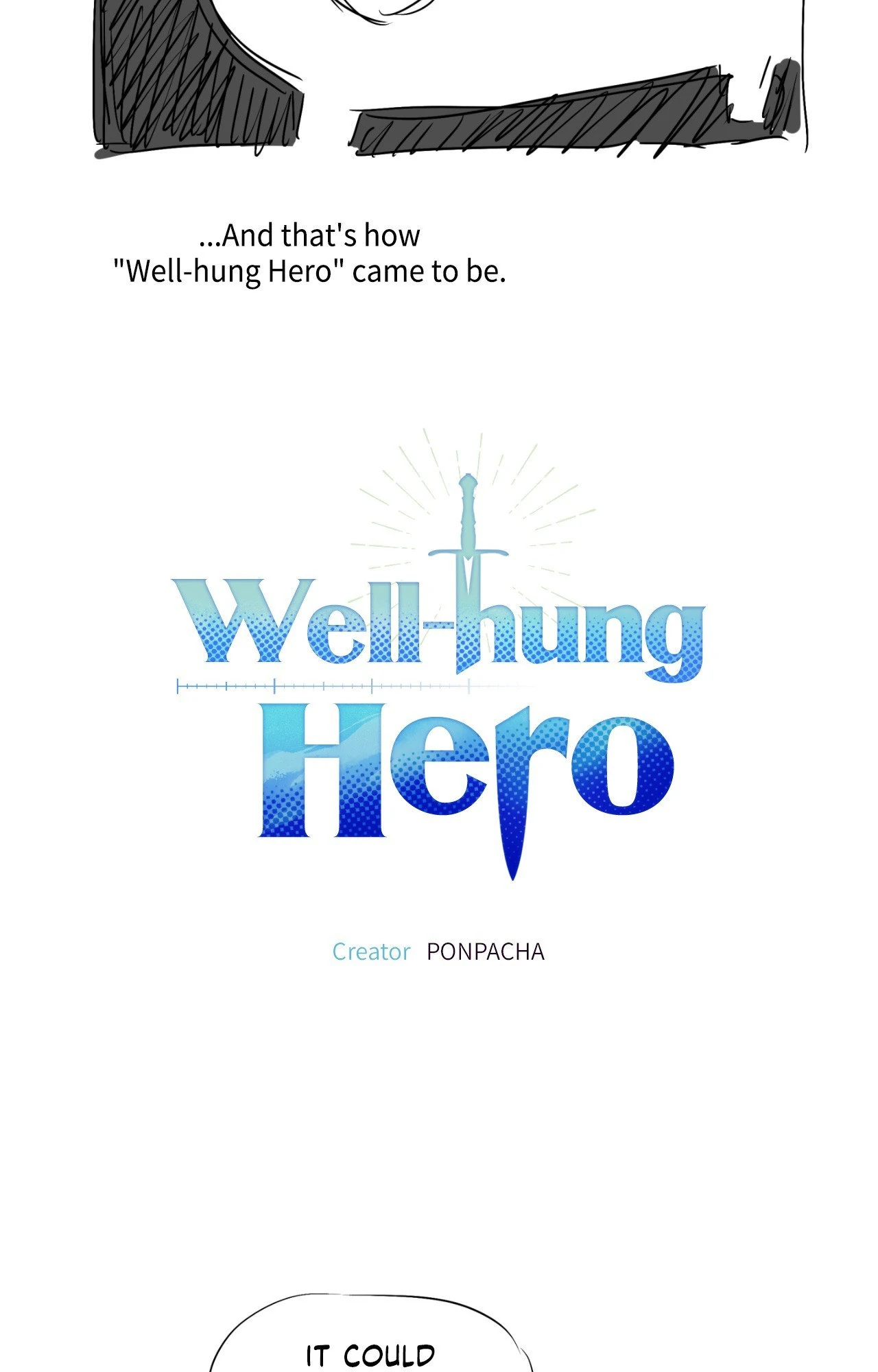 Well-hung Hero [Official] - Creator's Note manhwa