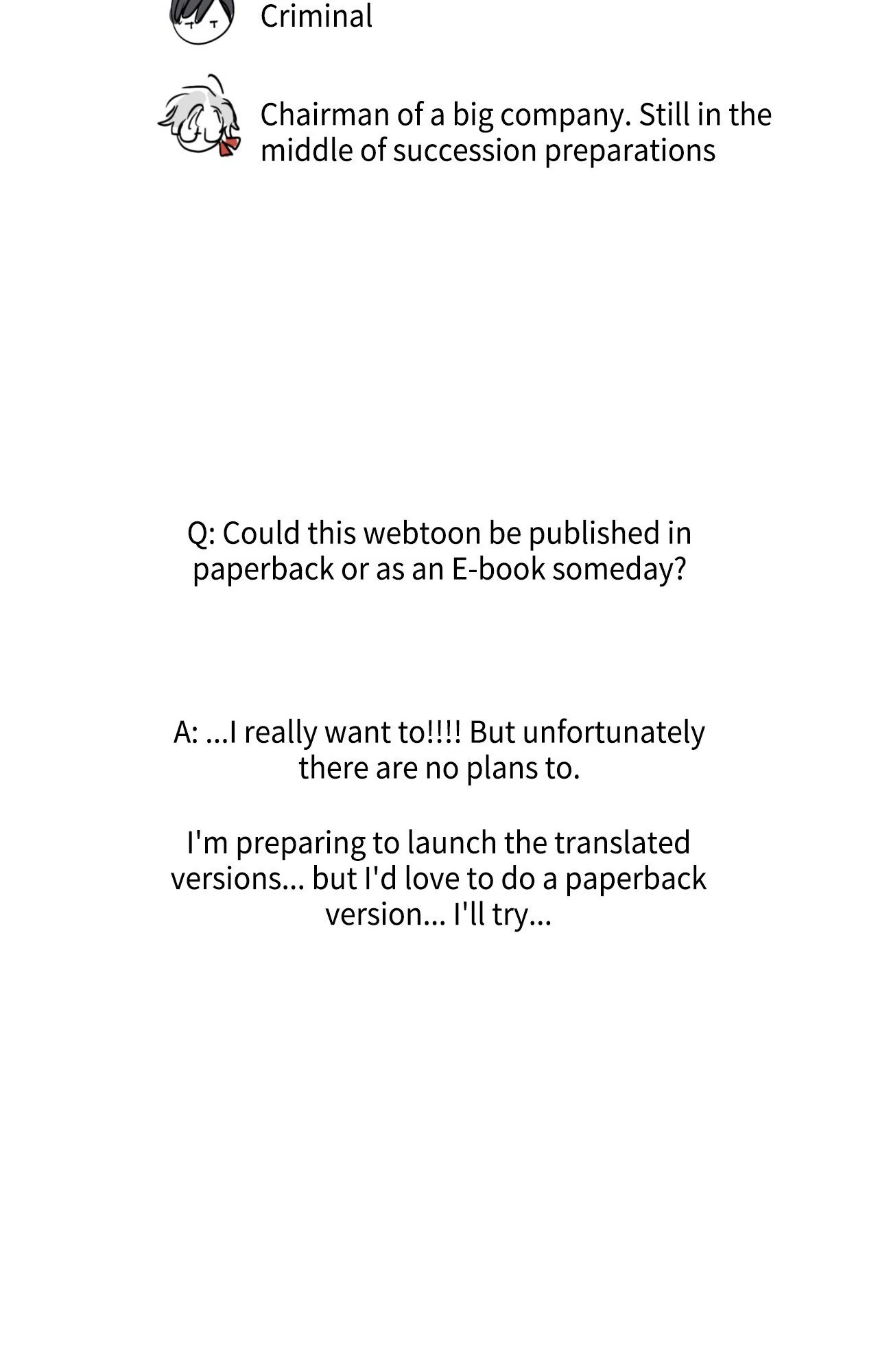 Well-hung Hero [Official] - Creator's Note manhwa
