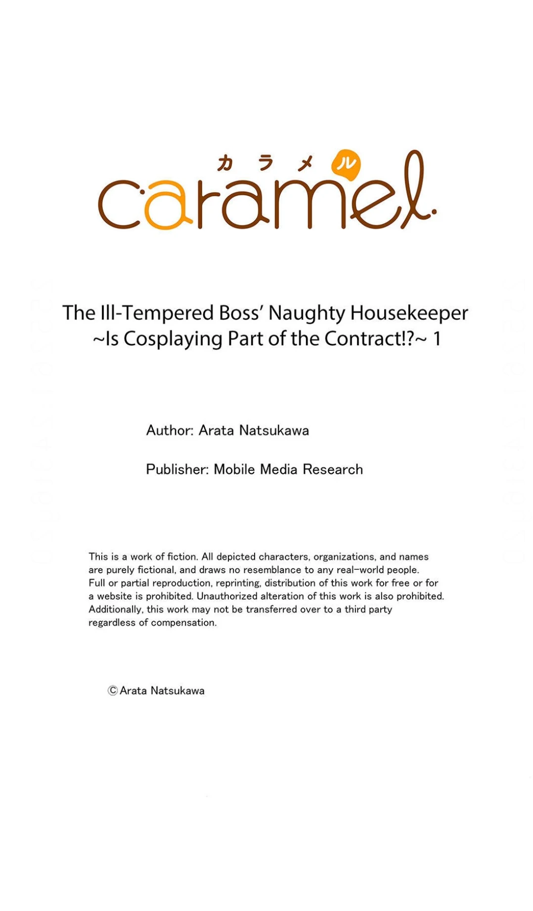 The Ill-Tempered Boss’ Naughty Housekeeper ~ Is Cosplaying Part Of The Contract!? | ×Official - Chapter 1 manhwa