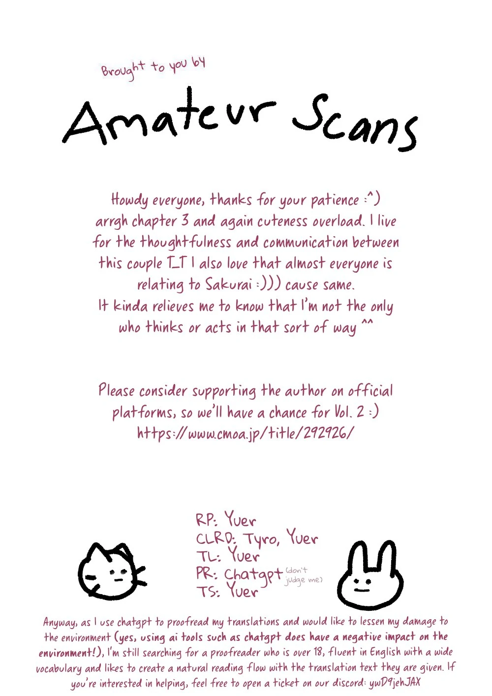 Sakurai-kun Wants to Become an Outgoing Person - Volume 1 Chapter 3 manhwa
