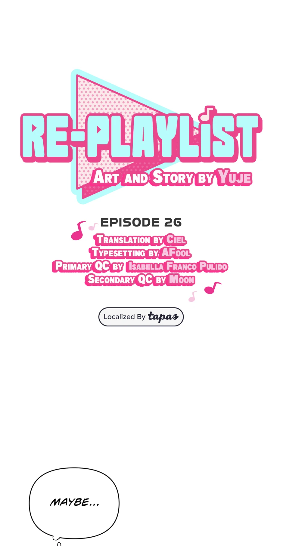 Re-playlist [Official] - 26. Commitment manhwa