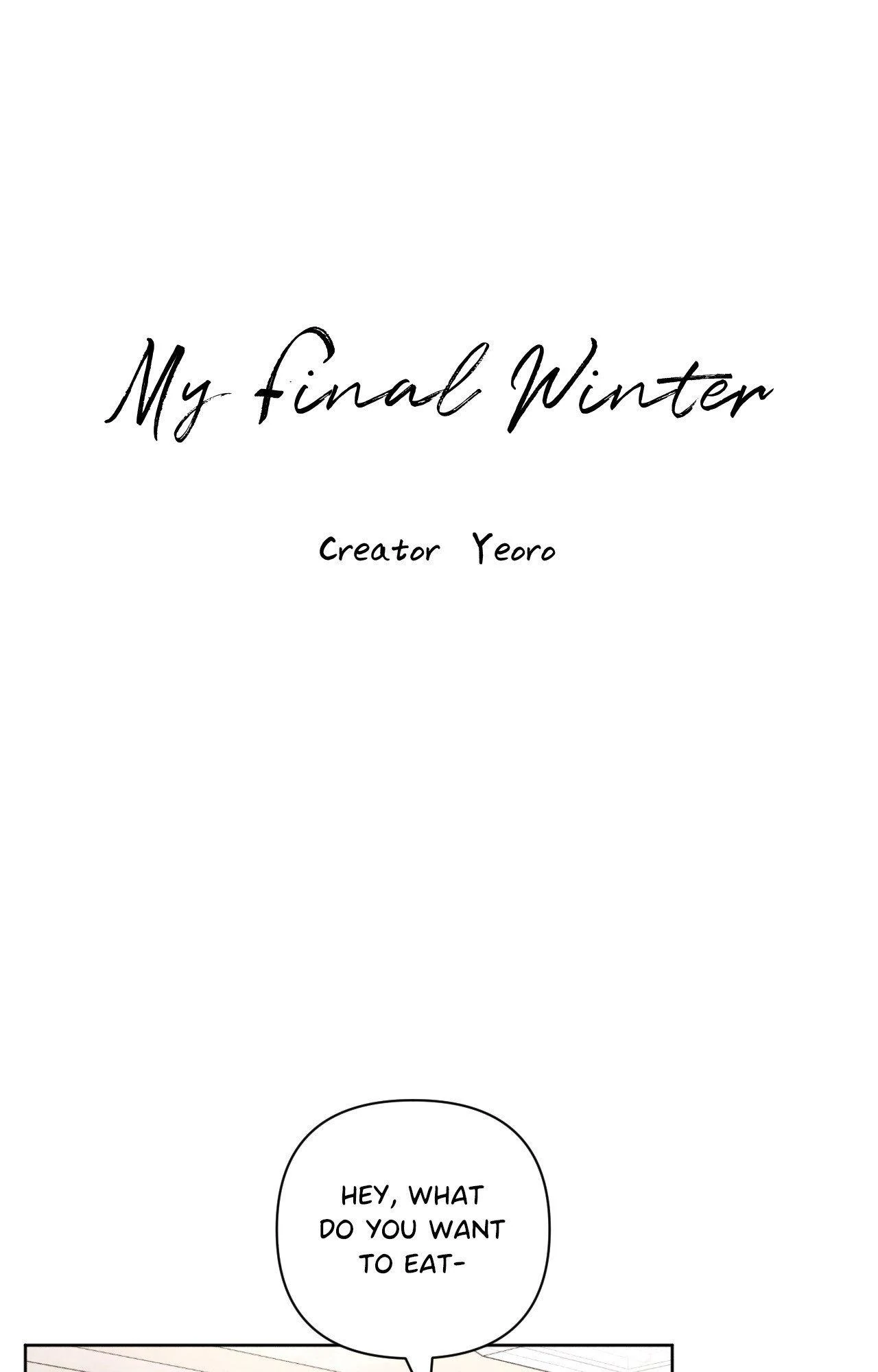My Final Winter - Chapter 17 manhwa