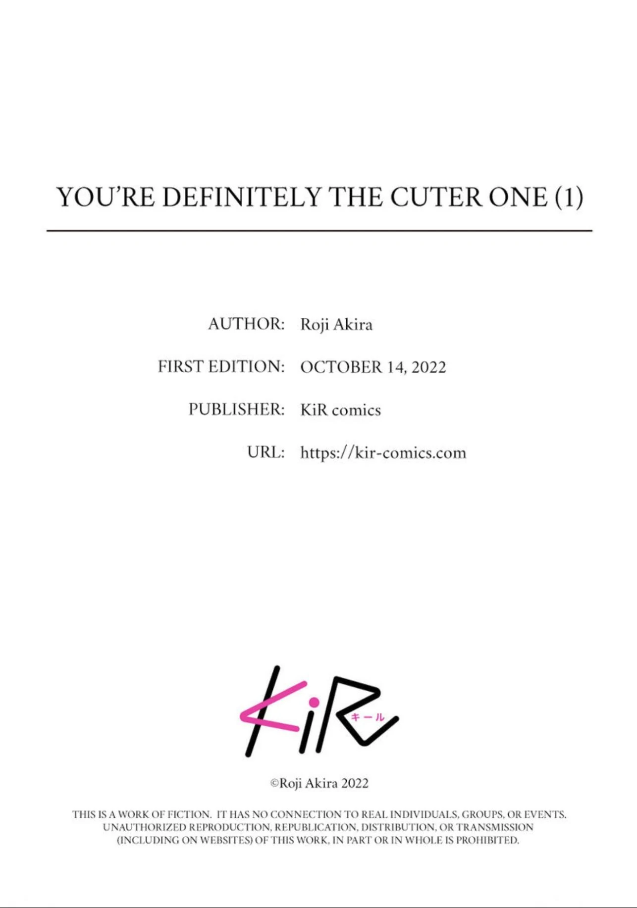 You’re Definitely The Cuter One (Official) - Chapter 1 manhwa