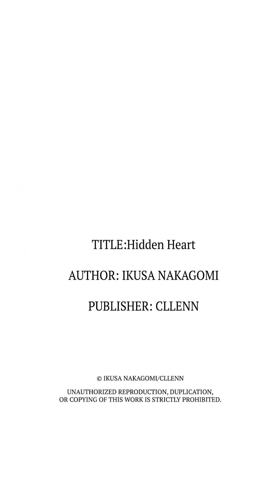 Hidden Heart | ×Official - Volume 1 Chapter 1 manhwa