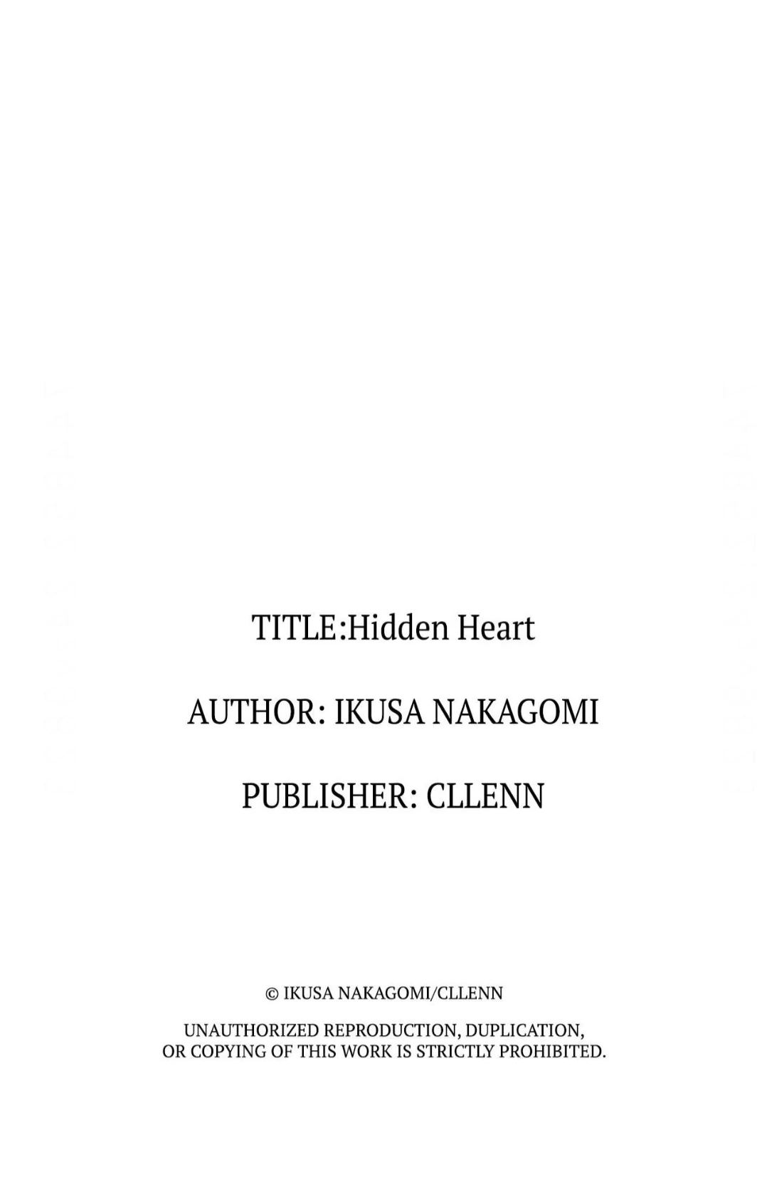 Hidden Heart | ×Official - Volume 1 Chapter 4 manhwa