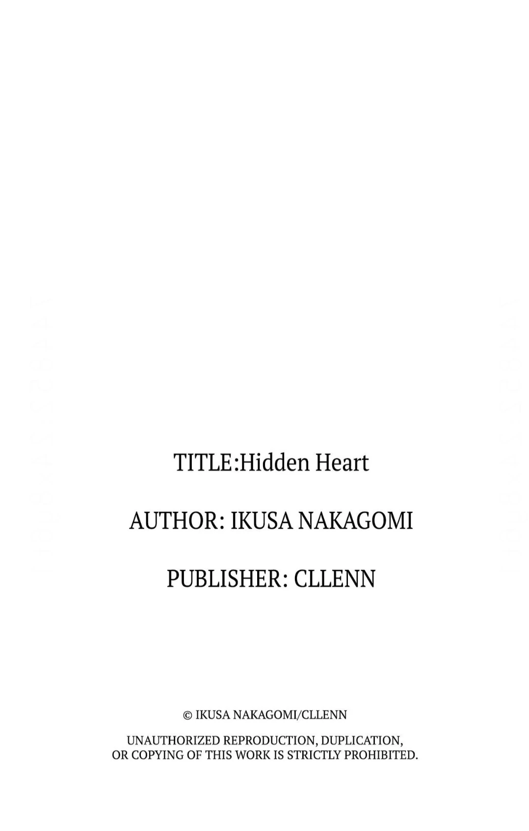 Hidden Heart | ×Official - Volume 1 Chapter 5 manhwa