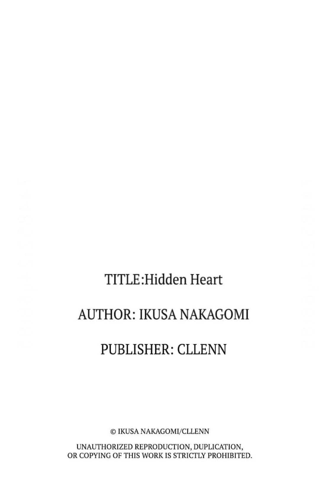 Hidden Heart | ×Official - Volume 1 Chapter 6 manhwa