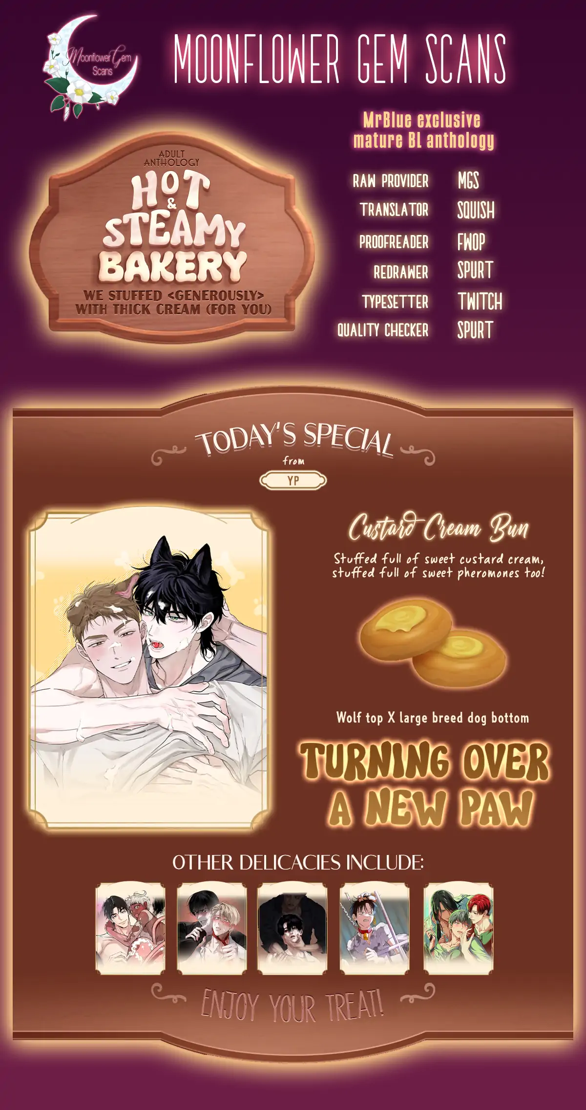 [Mr Blue Short Stories]Hot and Steamy Bakery (MGS) - Turning Over A New Paw - Epilogue manhwa