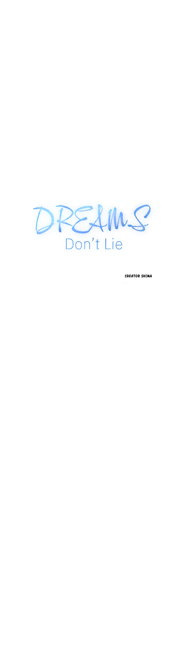 Dreams don’t lie - Chapter 1 manhwa