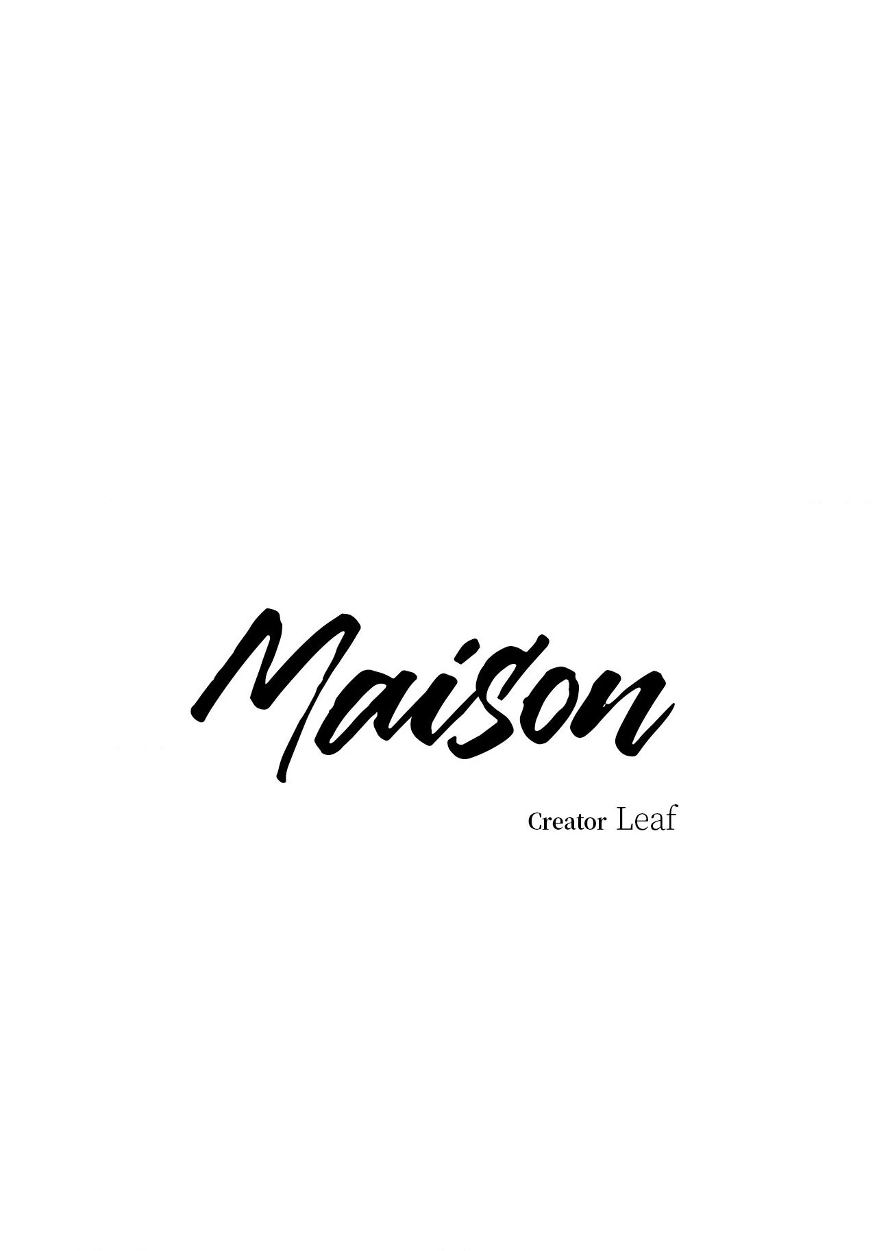 Maison [Official] - Chapter 1 manhwa