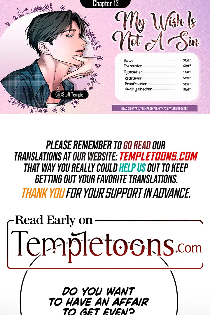 My Wish Is Not A Sin [Temple Scan] - Chapter 13 manhwa
